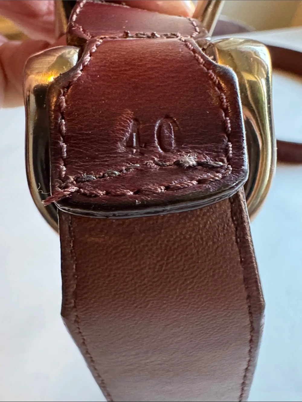 VTG Willis & Geiger Braided Leather Belt Mens 40 Brown Silver Buckle Western